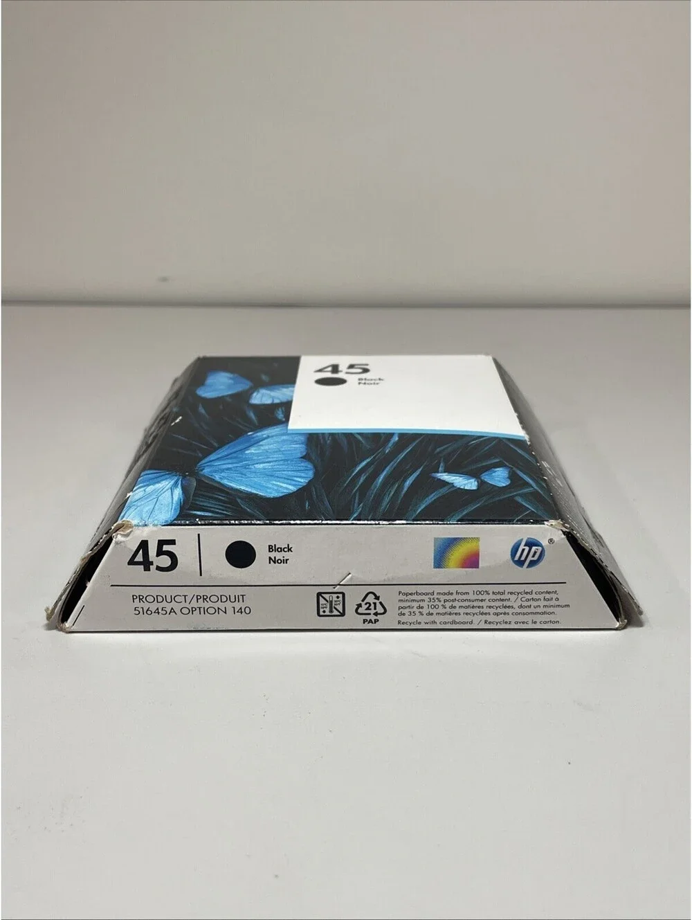 05/2020 Genuine HP 45 Black Ink Cartridge 51645A OEM Sealed Box